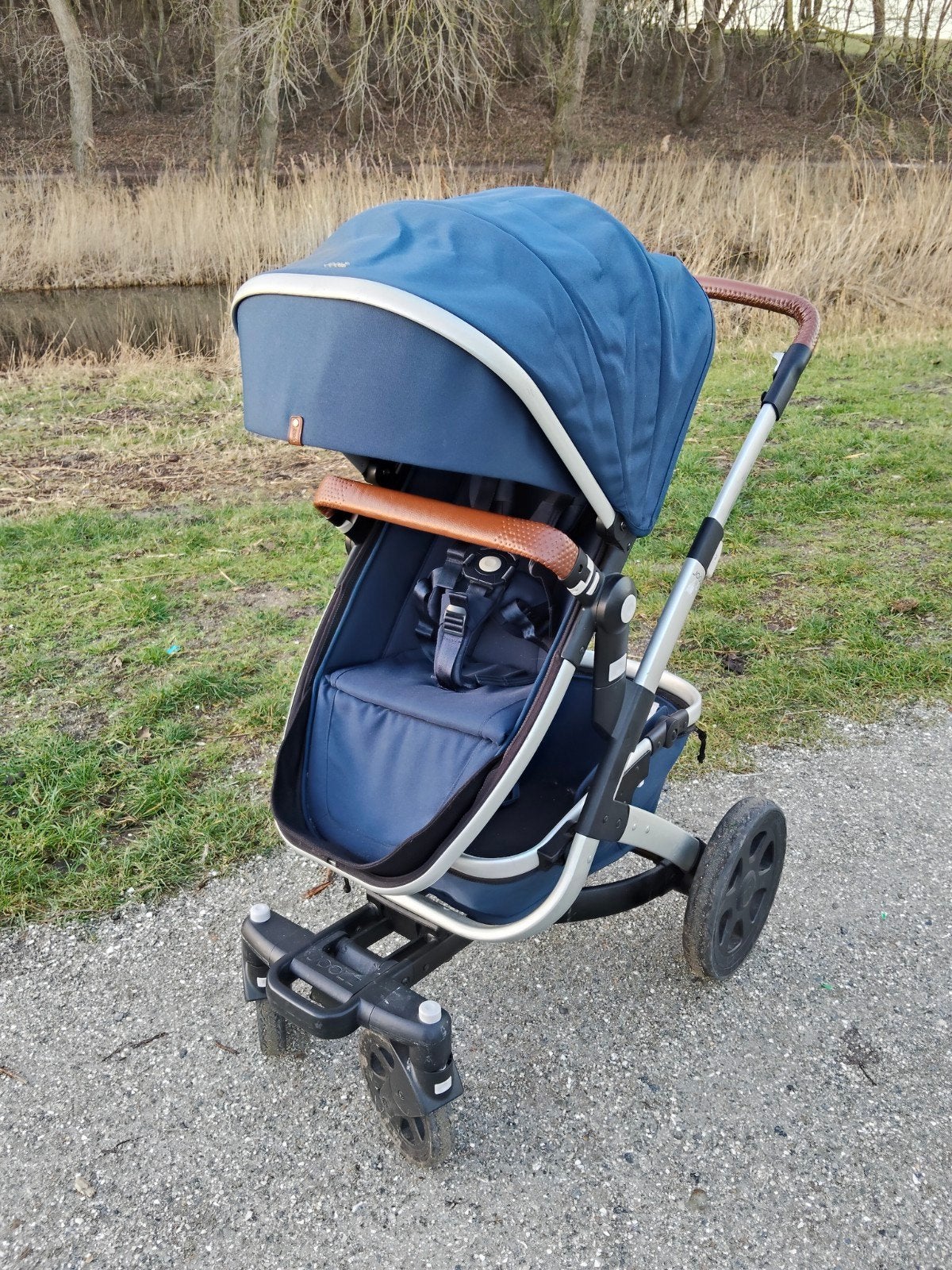 Joolz Geo 2 kinderwagen blauw, Kinderen en Baby's, Kinderwagens en Combinaties, Gebruikt, Verstelbare duwstang, Ophalen, Kinderwagen