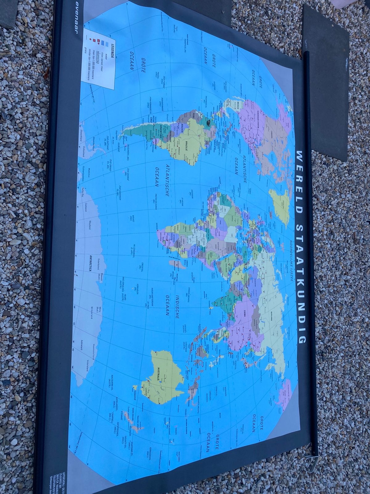 Schoolplaat, Antiek en Kunst, Antiek | Schoolplaten, Ophalen of Verzenden, Aardrijkskunde