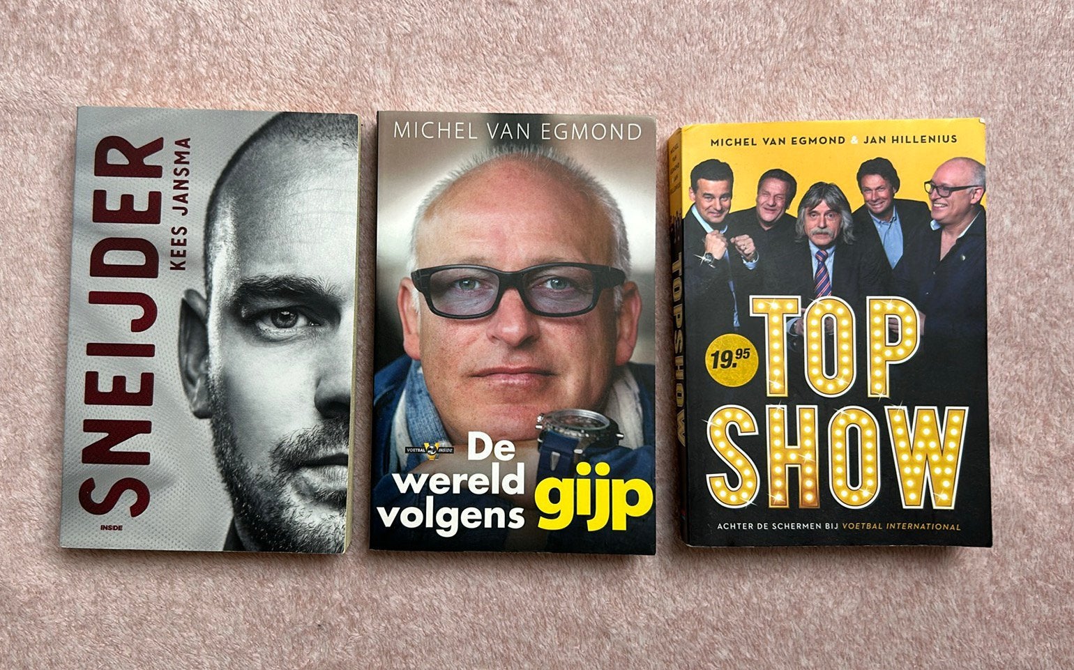 3 boeken: Sneijder - Gijp - Topshow, Ophalen, Gelezen, Balsport