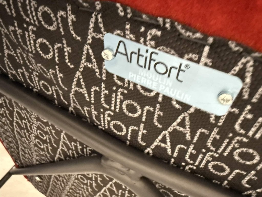 4 Nieuw Artifort Moulin Armstoel Lucir rood design stoel, Nieuw, Ophalen of Verzenden, Vier, Stof