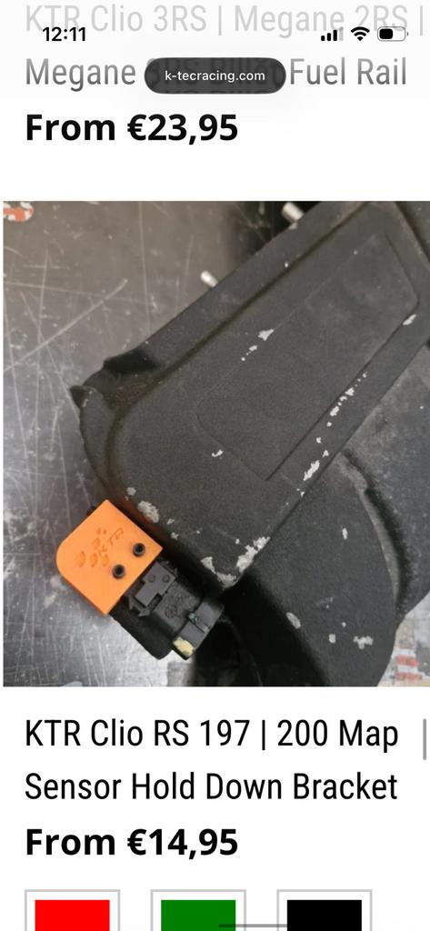 Nieuw K-Tec map sensor houder Renault Clio 3 RS 197/200, Auto-onderdelen, Ophalen of Verzenden, Nieuw, Renault