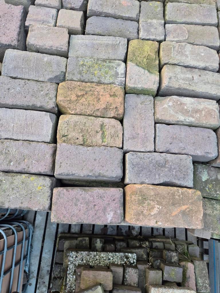 Oude gebakken klinkers groot dik formaat ca. 17 m2, Tuin en Terras, Ophalen of Verzenden
