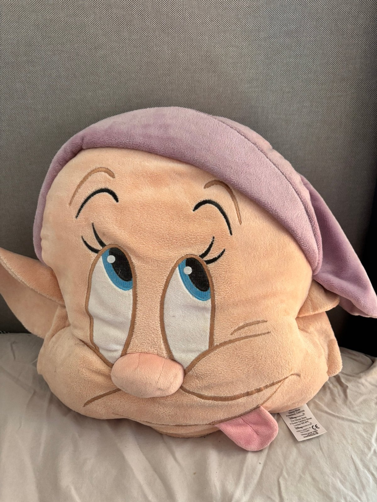 Dopey kussen, Ophalen of Verzenden, Overige figuren, Zo goed als nieuw, Knuffel