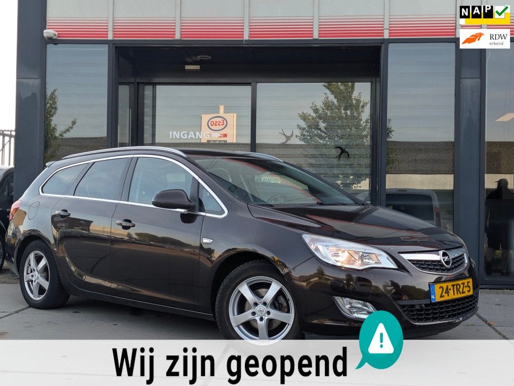 Opel Astra Sports Tourer 1.4 Turbo Cosmo LPG G3 - Leder - Tr, Voorwielaandrijving, Euro 5, Stof, Gebruikt