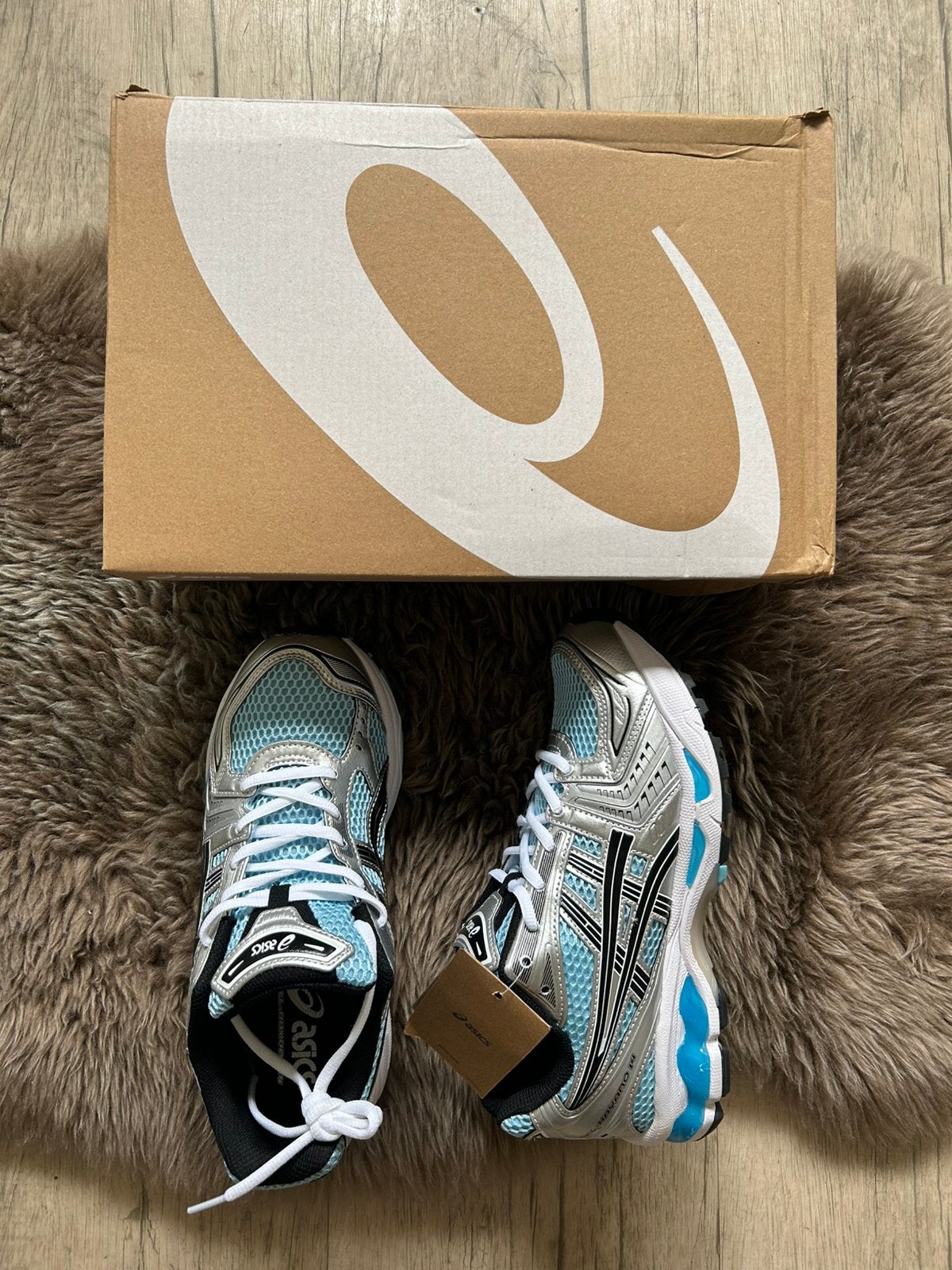 Asics Gel-Kayano 14  Arctic Sky/Pure Silver, Ophalen of Verzenden, Zo goed als nieuw, Overige kleuren