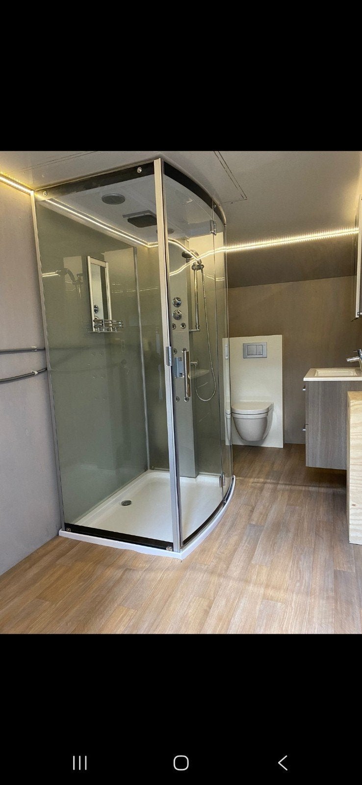 Mobiele Douchekar met WC en Wasbak - Zelfbouw, Ophalen