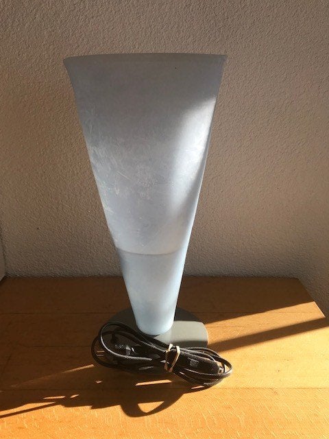 Tafellamp, Wit, Ophalen of Verzenden, Zo goed als nieuw, 34 cm