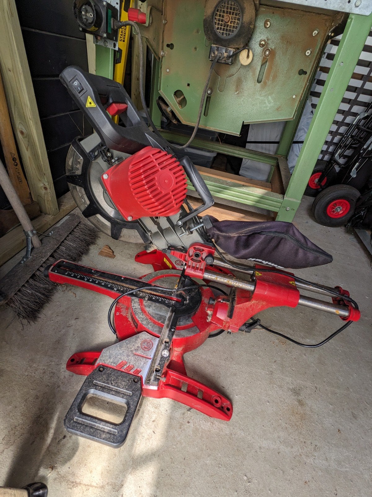 Einhell TC-SM 2534/1 Dual Afkort-, Verstek- en Trekzaag, Ophalen, Gebruikt, 70 mm of meer, Einhell