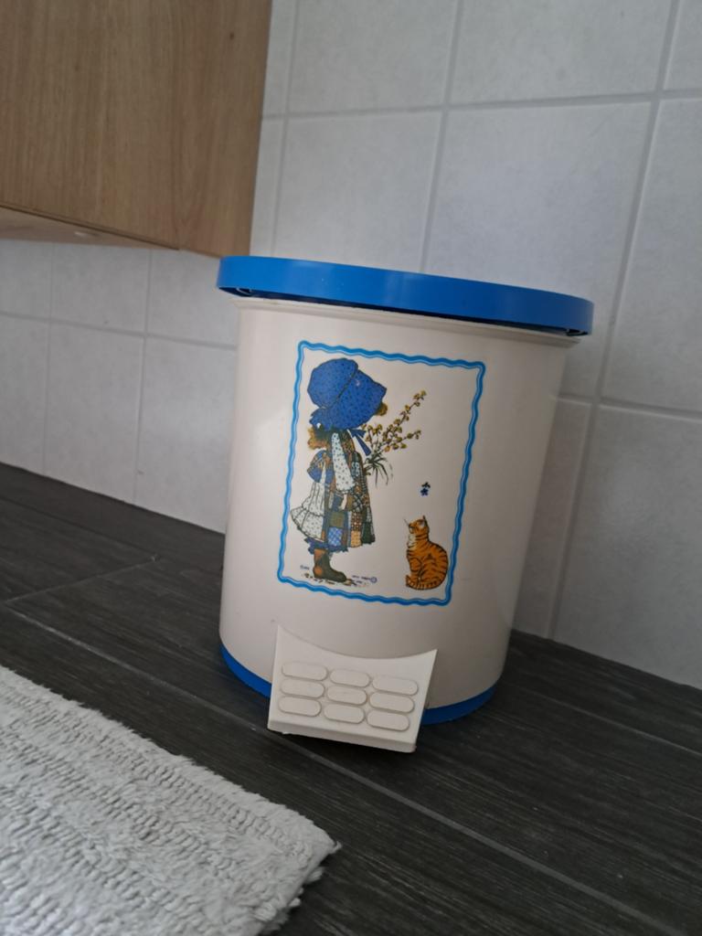 Vintage Holly Hobbie Pedaalemmer hoogte 24 cm, Ophalen of Verzenden, Gebruikt