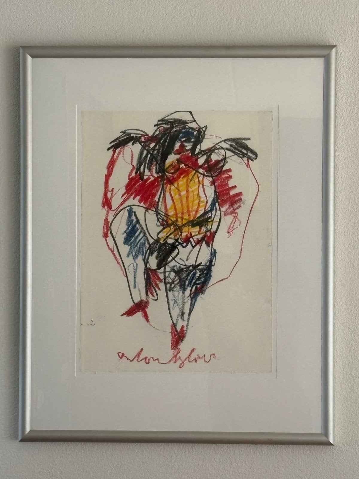 Anton Heijboer “cancan danseres”, ingelijst, Ophalen, Ingelijst