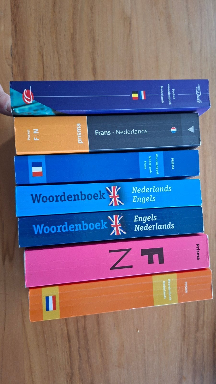 Woordenboeken: Frans, Nederlands, Engels - Van Dale &, Ophalen, Zo goed als nieuw, Prisma of Spectrum, Nederlands