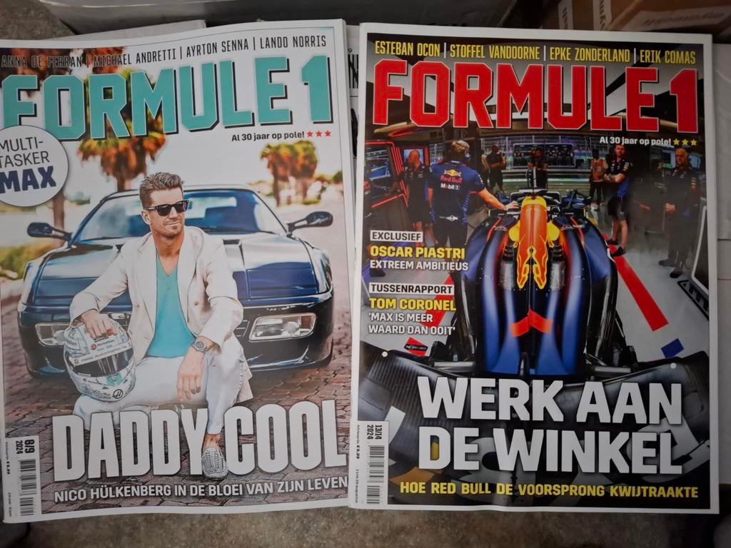 2 x blad Formule 1 2024, Ophalen of Verzenden, Zo goed als nieuw, Sport en Vrije tijd
