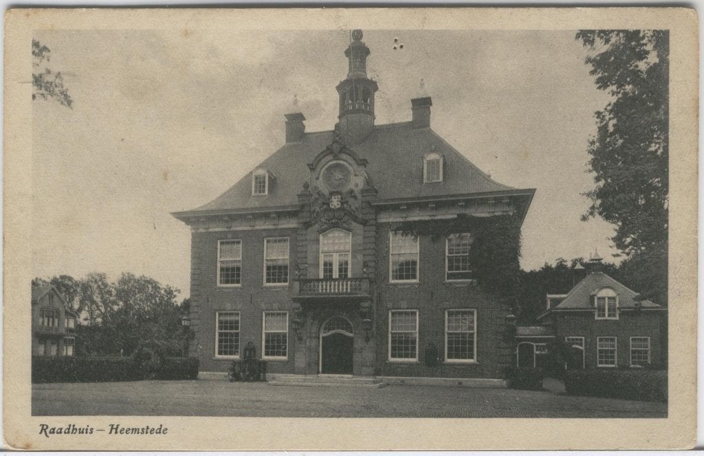 Heemstde Raadhuis, Verzenden, 1940 tot 1960, Ongelopen, Noord-Holland