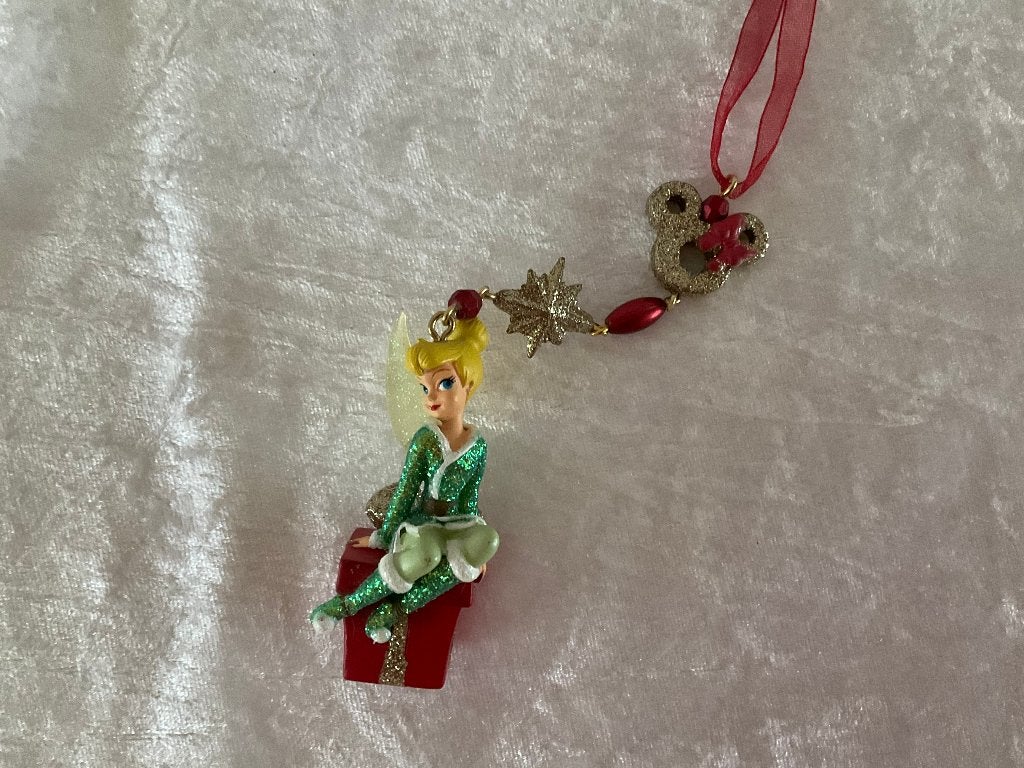 Disney Peter pan - Disney ornament van Tinkerbell, Ophalen of Verzenden, Peter Pan of Pinokkio, Zo goed als nieuw, Beeldje of Figuurtje