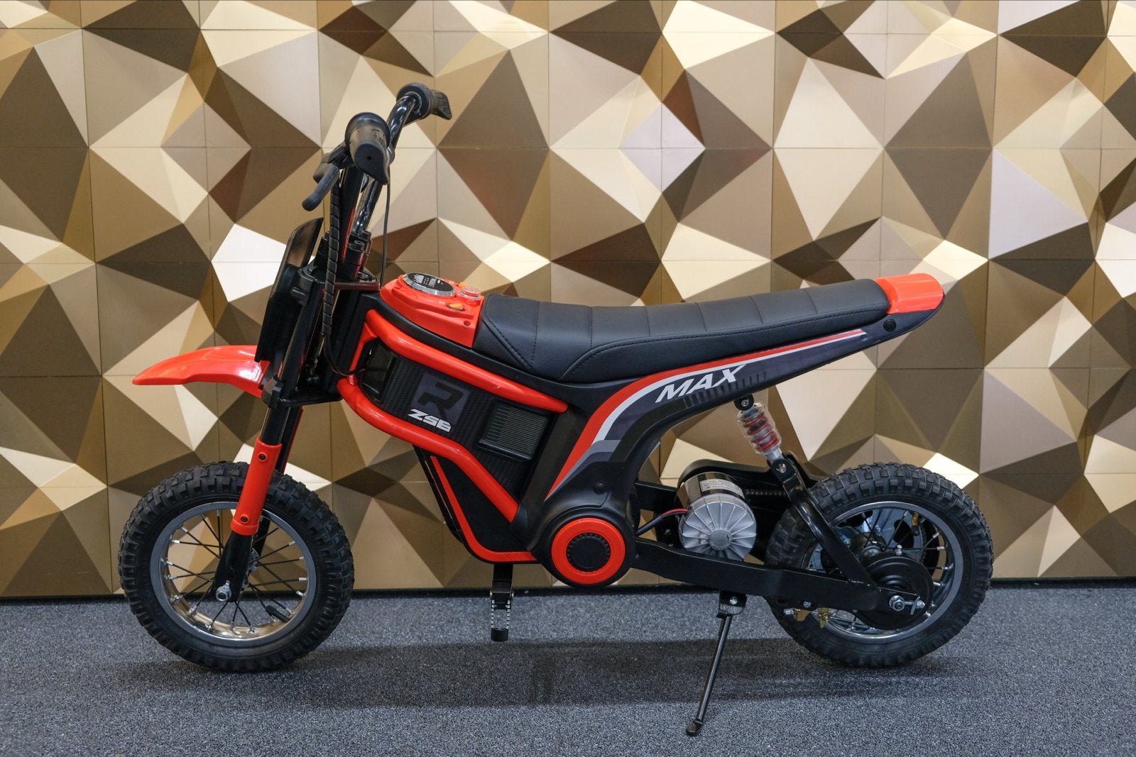 Elektrische Dirtbike voor Kinderen - Zwart/Rood, Ophalen of Verzenden, Zo goed als nieuw, Schijfrem, Pitbike