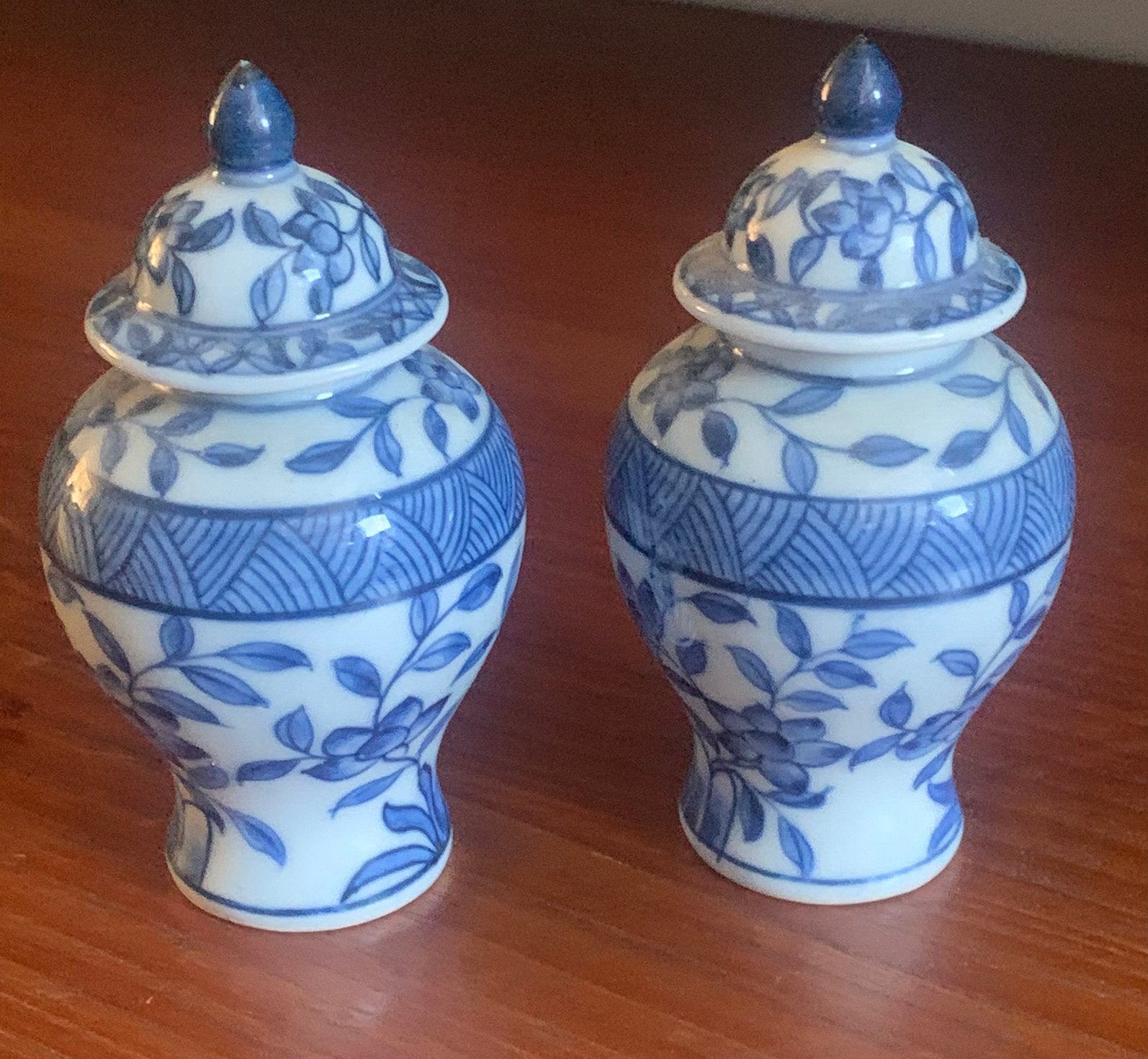 2 miniatuur dekselpotten Delfts Blauw ‘t Loo 1994., Antiek en Kunst, Ophalen of Verzenden