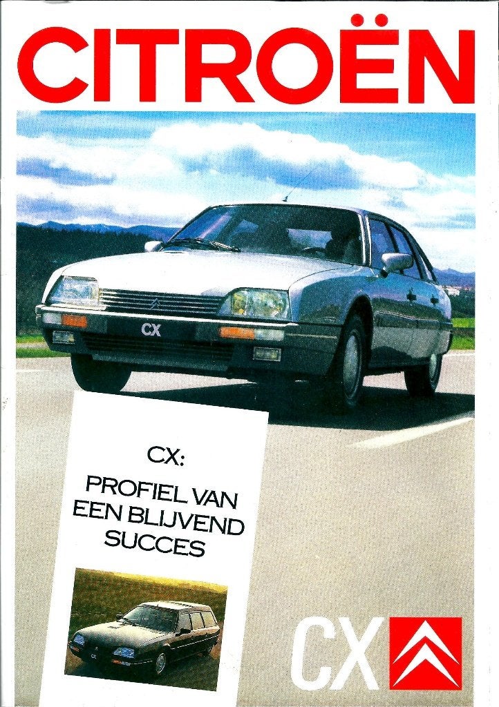 Brochure Citroen CX 1987, Ophalen of Verzenden, Gelezen, Citroën