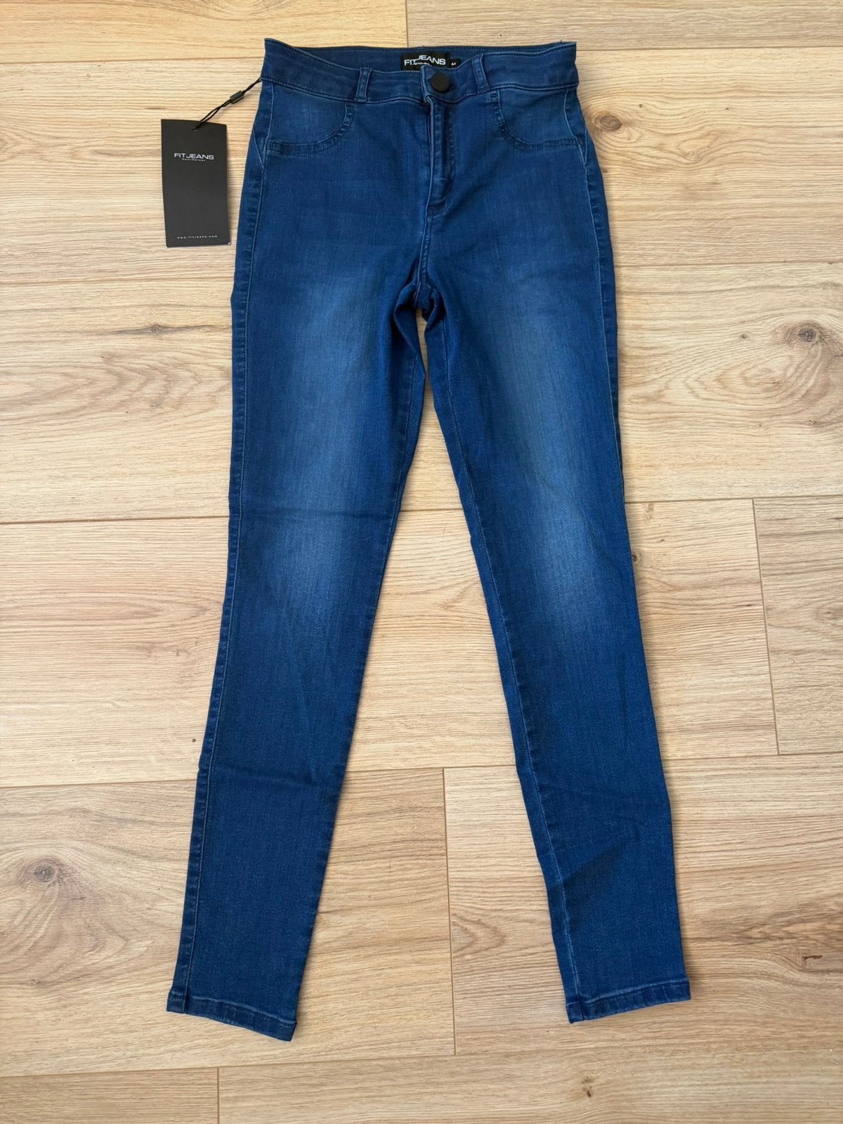 FITJEANS Women’s Contour Mid Waisted Azure Blue M Nieuw, Ophalen of Verzenden, Zo goed als nieuw, Blauw, W30 - W32 (confectie 38/40)