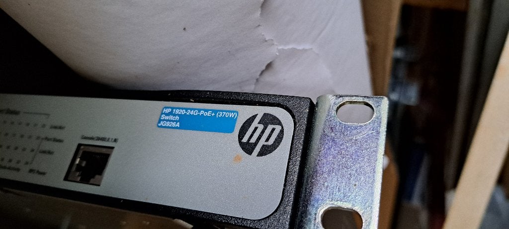 Hp Switch Poe JG926A 1920-24g-poe, Ophalen of Verzenden, Gebruikt