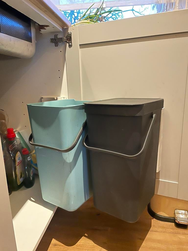 Brabantia scheiding prullenbak, Ophalen of Verzenden, Zo goed als nieuw, Kunststof, Minder dan 50 cm