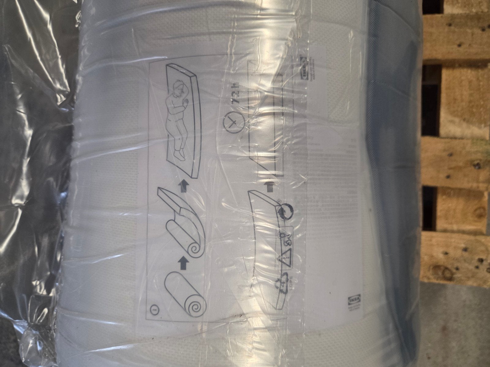 Nieuw! Ikea matras 90X200, Huis en Inrichting, Ophalen of Verzenden, Nieuw