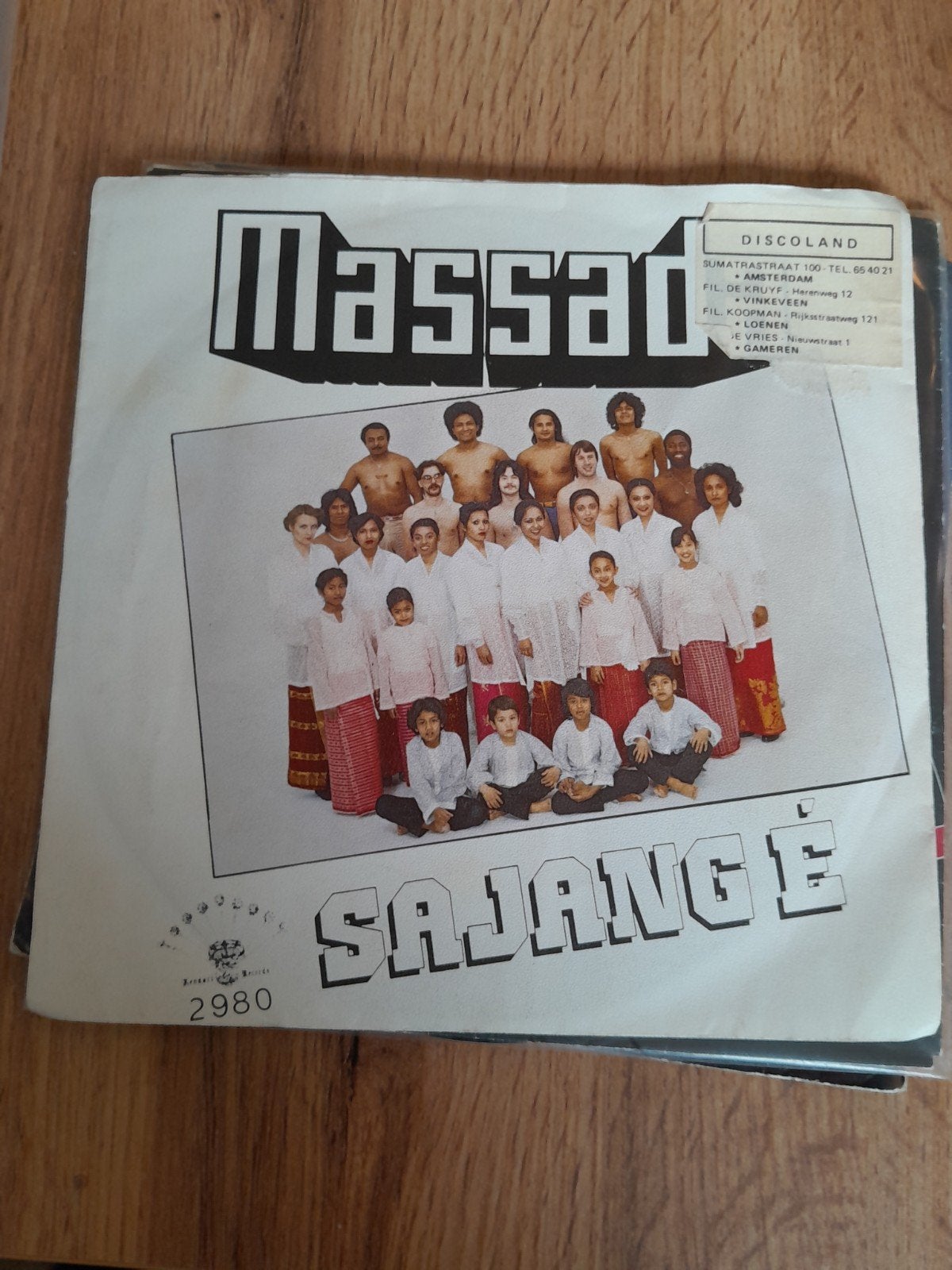 Massada 7inch sajange, Ophalen of Verzenden, Zo goed als nieuw, Pop