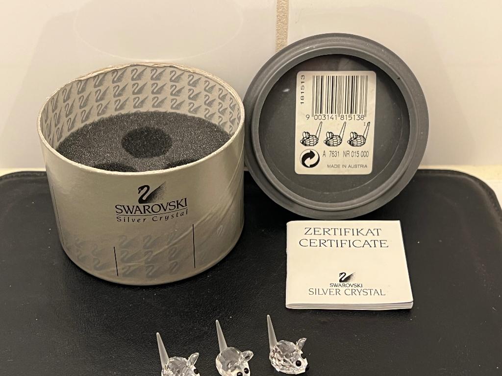Swarovski Veldmuizen Set van 3, Ophalen of Verzenden, Gebruikt, Figuurtje