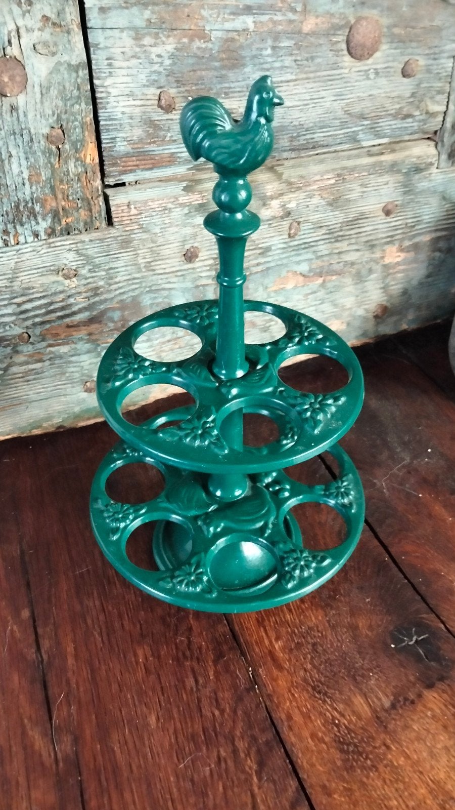 Brocante gietijzeren eierrek eierrekje eier rek, Ophalen of Verzenden