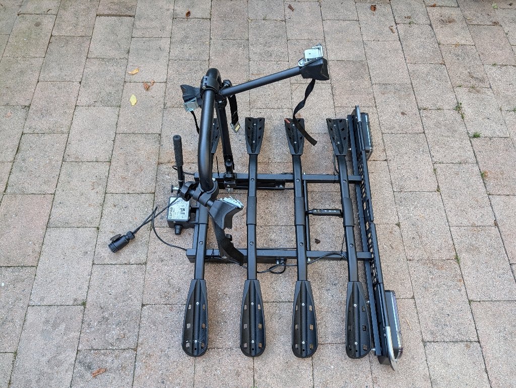 EUFAB Amber 4 fietsendrager voor 4 fietsen, Auto diversen, Ophalen, 3 fietsen of meer, Zo goed als nieuw, Trekhaakdrager