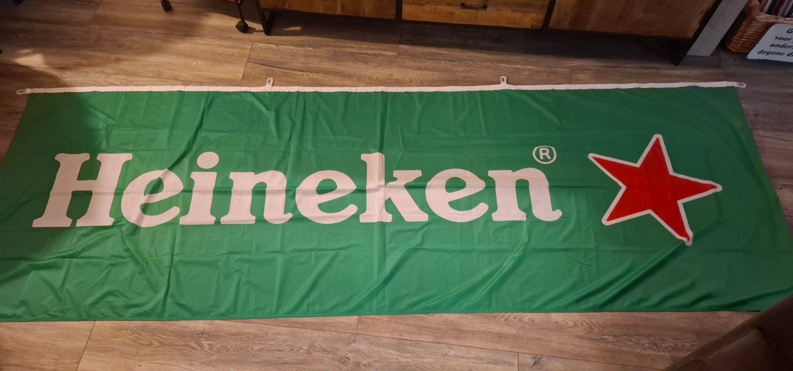 Heineken banner, Verzamelen, Ophalen of Verzenden, Zo goed als nieuw, Heineken