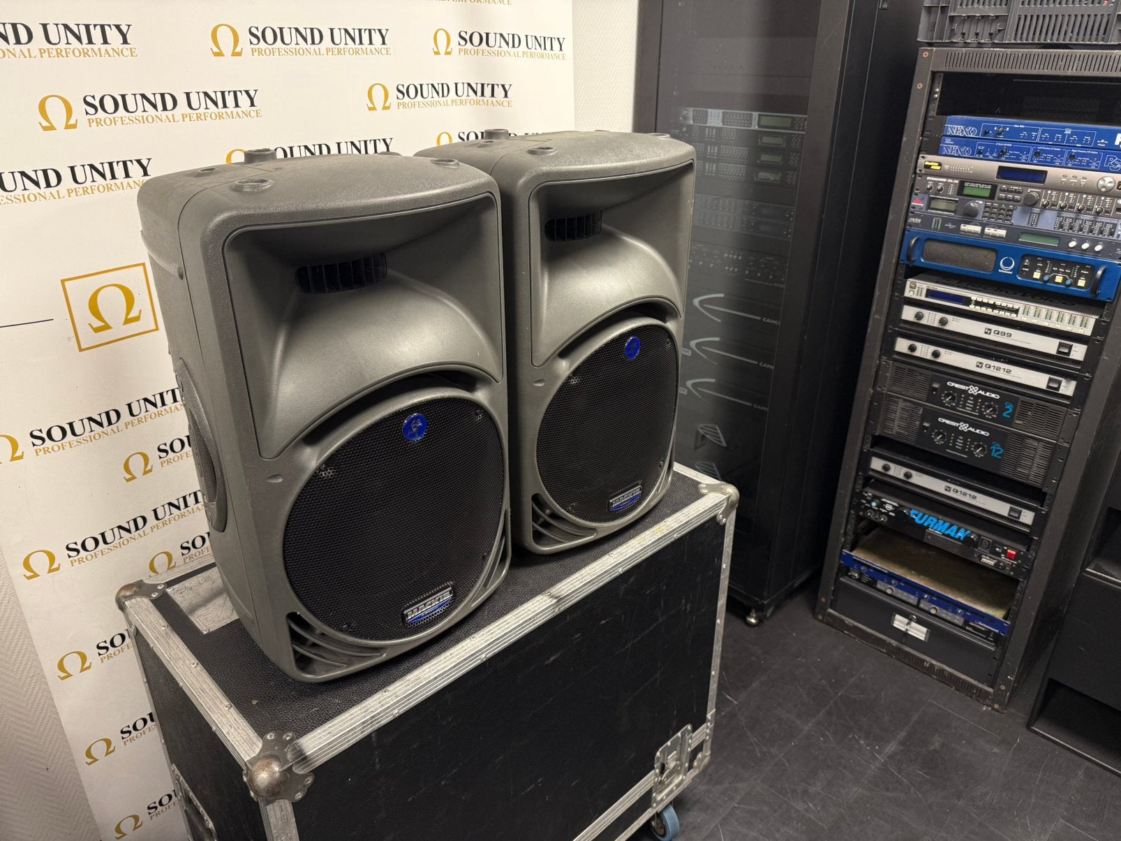 Mackie SRM450 V1 - actieve PA speakers, Ophalen, Zo goed als nieuw, Overige merken