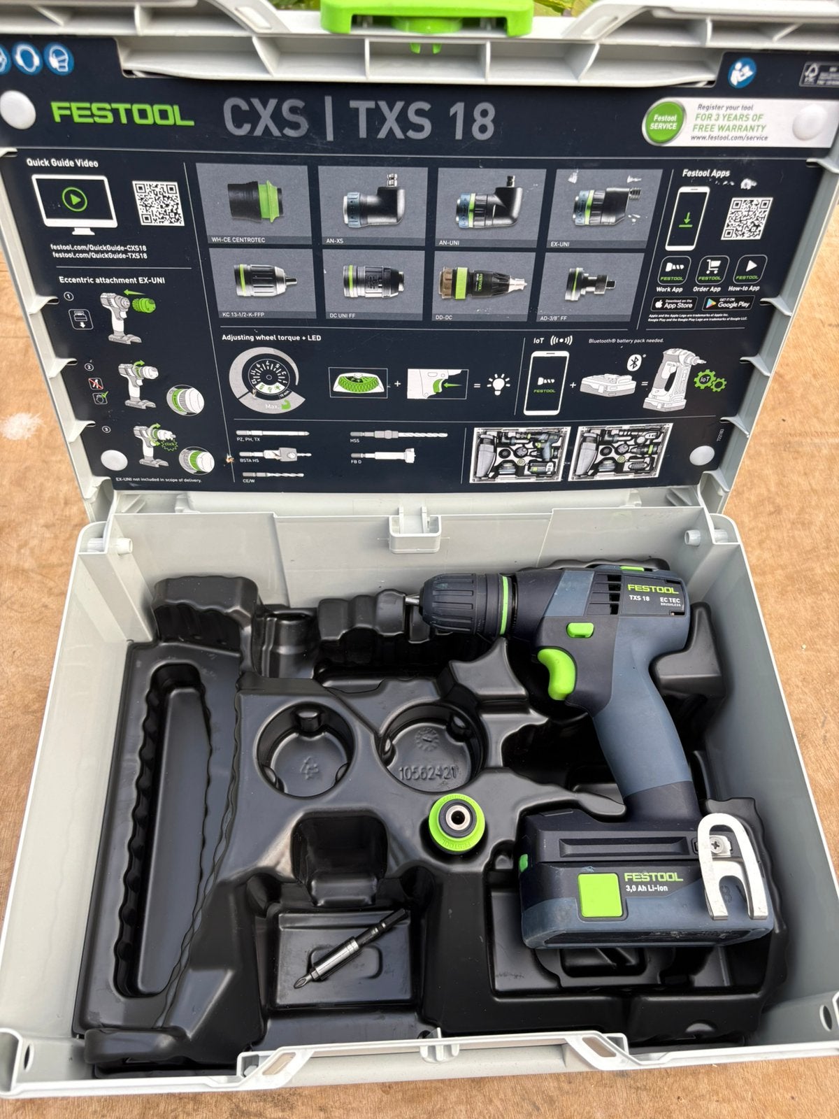 Festool txs 18, Ophalen of Verzenden, Zo goed als nieuw, Boor- en Schroefmachine