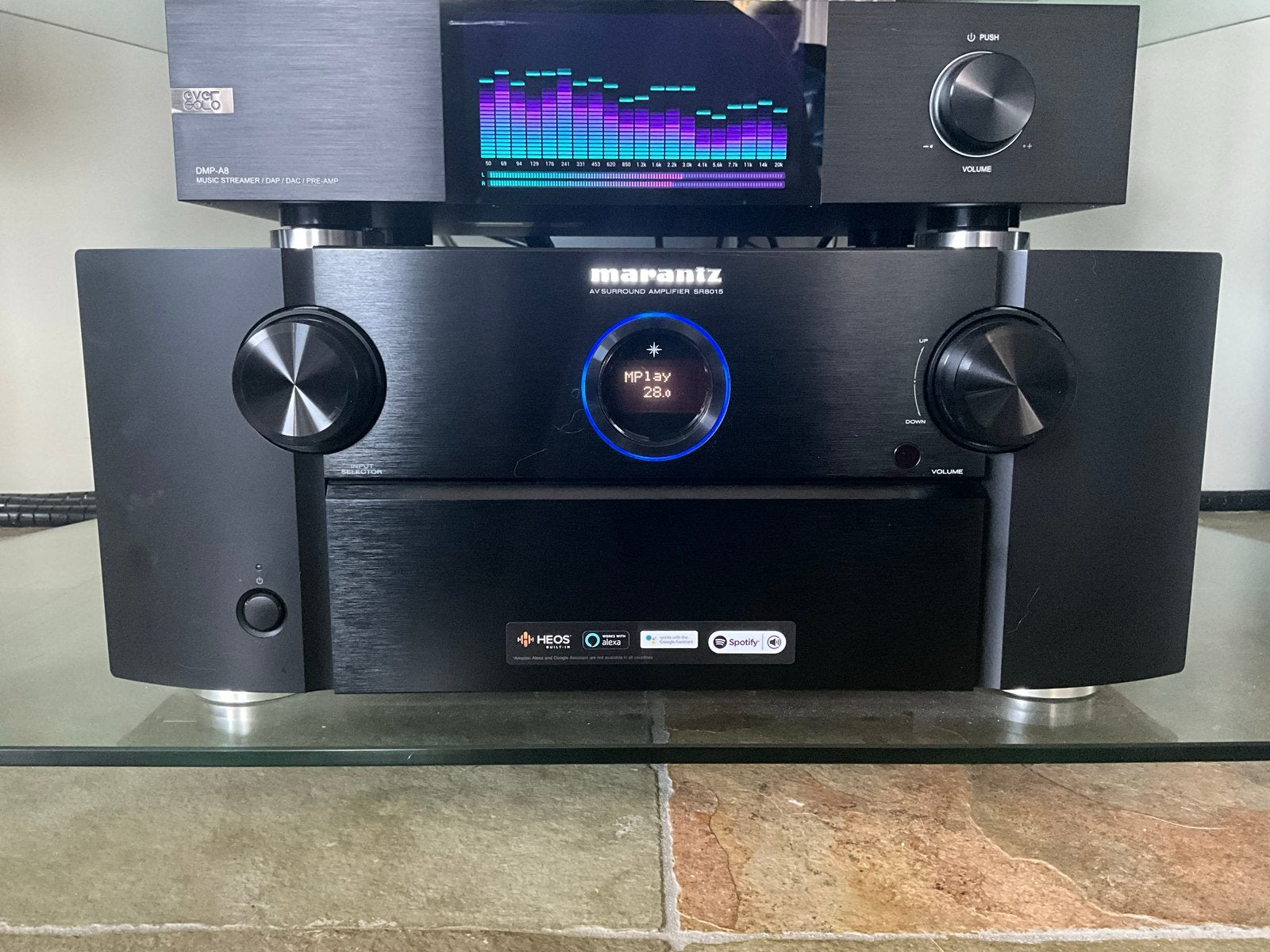 Marantz SR8015 AV Receiver met alle toebehoren, Marantz, Overige systemen, Ophalen of Verzenden, Zo goed als nieuw