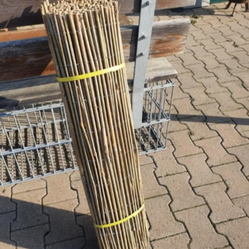 Rietmatten 90 x 300 cm – 2e keus – €5,- per stuk, Tuin en Terras, Schuttingen, Ophalen, Overige materialen, Minder dan 3 meter