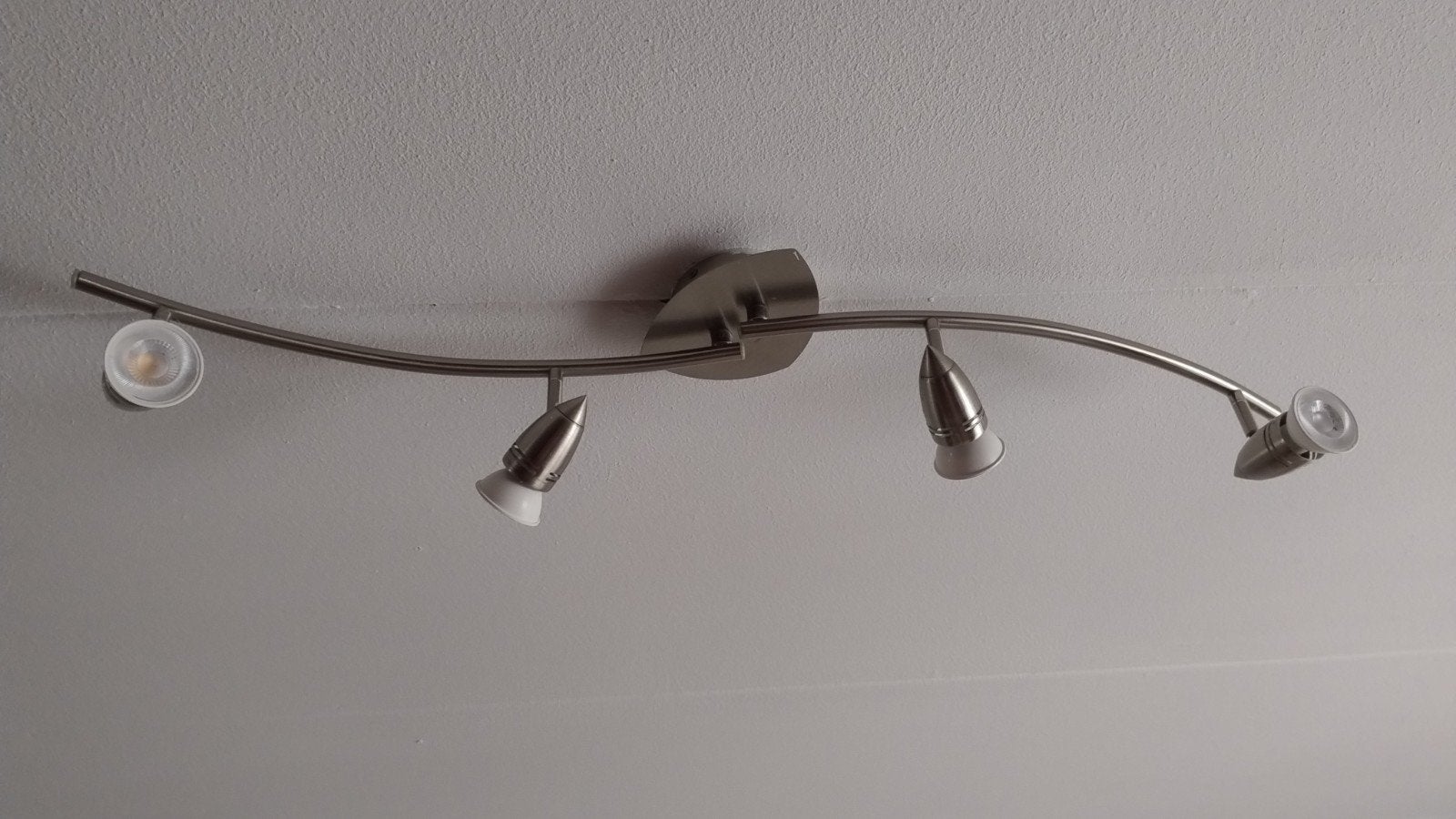 Massive Comet RVS Plafondlamp met 4x GU10 LED Verlichting, Ophalen, Minder dan 50 cm, Gebruikt, Minder dan 25 cm
