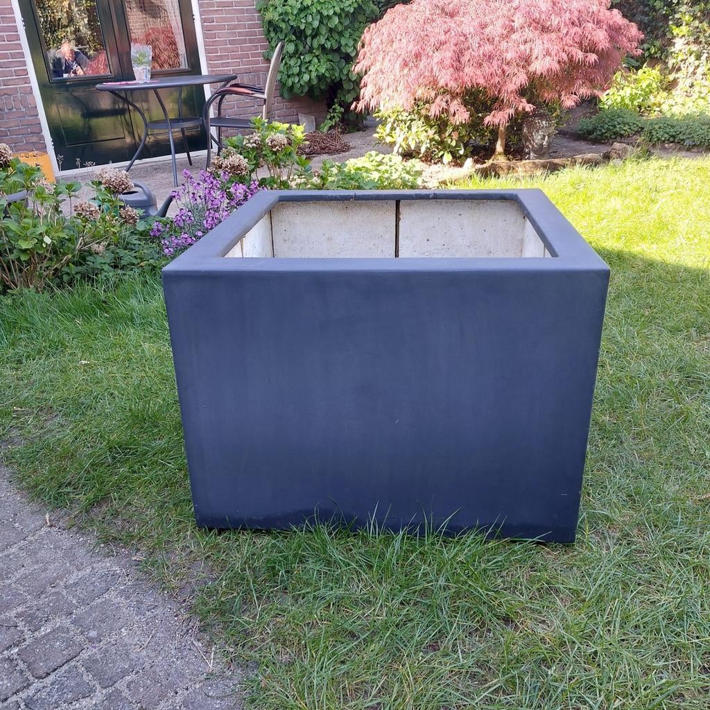 XXL plantenbak Antraciet., Tuin en Terras, Bloembakken en Plantenbakken, Ophalen, Rechthoekig, Kunststof