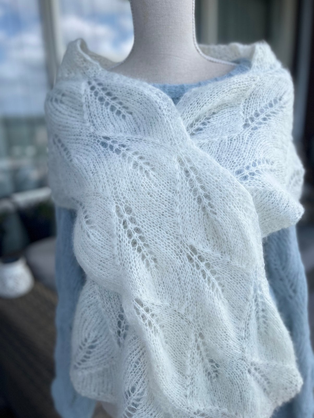 Handgemaakte  Sjaal van Alpaca en Zijde (25 cm x 165 cm), Kleding | Dames, Ophalen of Verzenden, Nieuw, Maat 38/40 (M), Sjaal