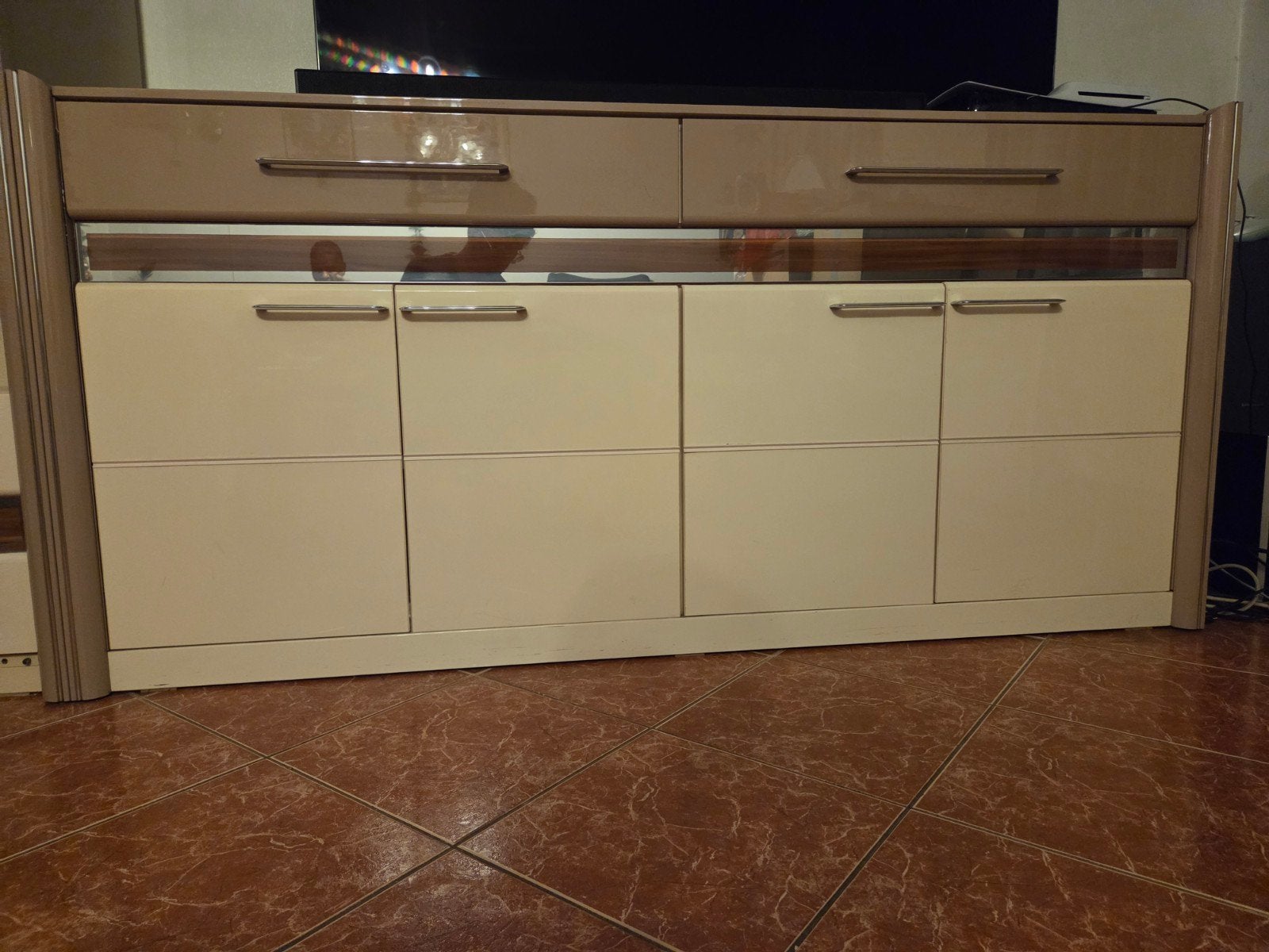 Modern dressoir met lades en deuren, Ophalen, Gebruikt, Met lade(s), 150 tot 200 cm