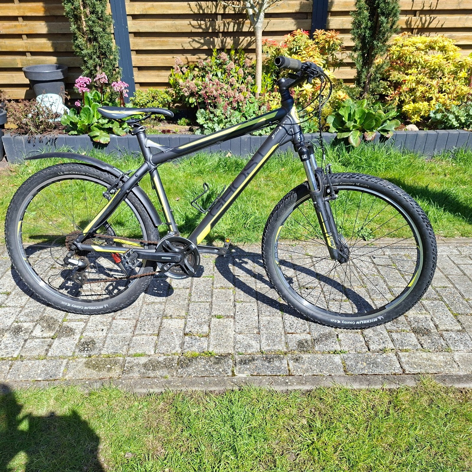 Mountainbike, Fietsen en Brommers, Gebruikt, Hardtail, Heren, Schijfrem