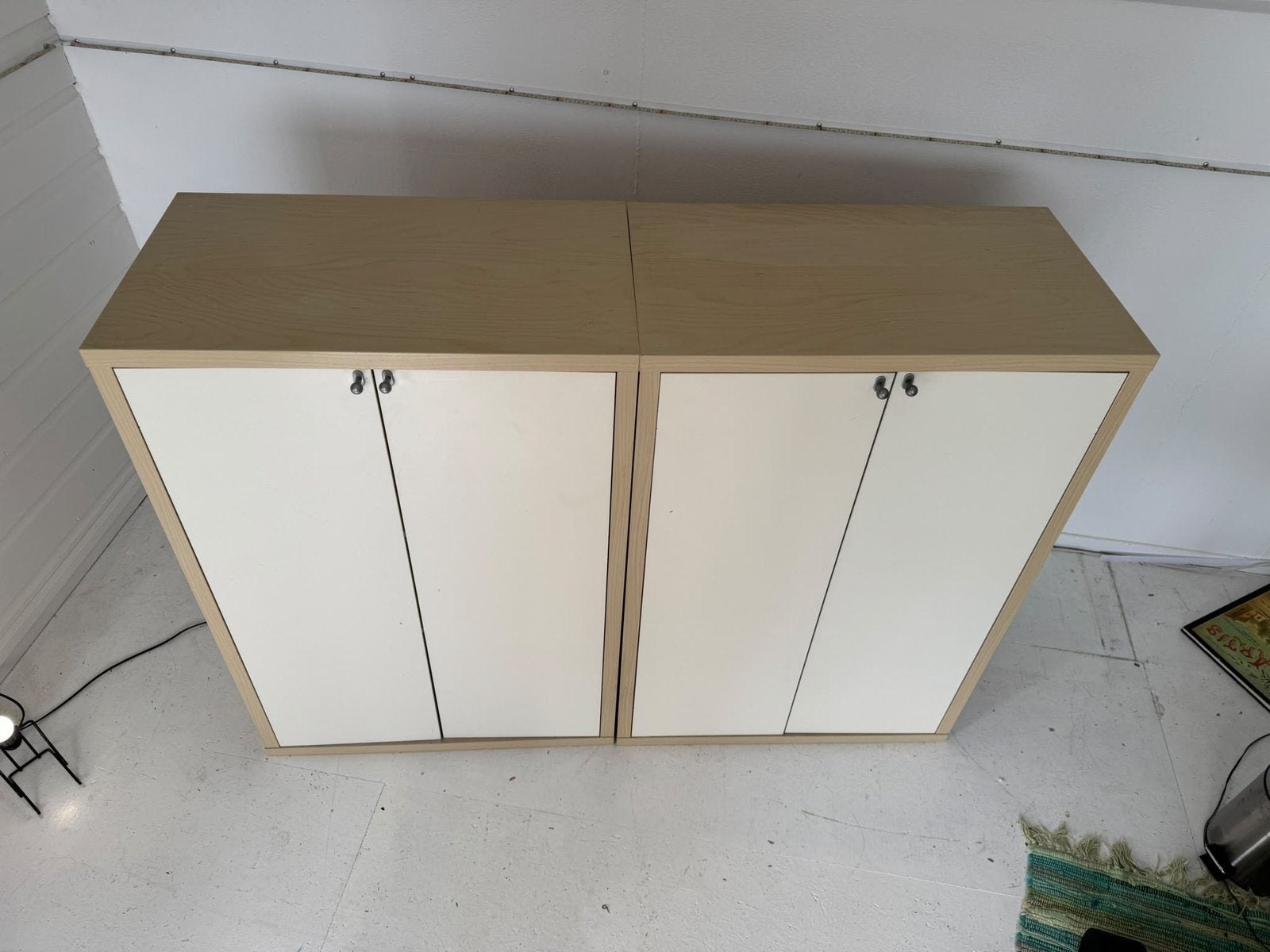 2 kasten & poten met deuren en planken IKEA Effektiv, Ophalen, Met deur(en), 50 tot 100 cm, Zo goed als nieuw