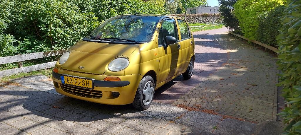 Daewoo Matiz 0.8 2000 Geel, Auto's, Daewoo, Particulier, Matiz, Airbags, Centrale vergrendeling, Elektrische ramen, Metallic lak