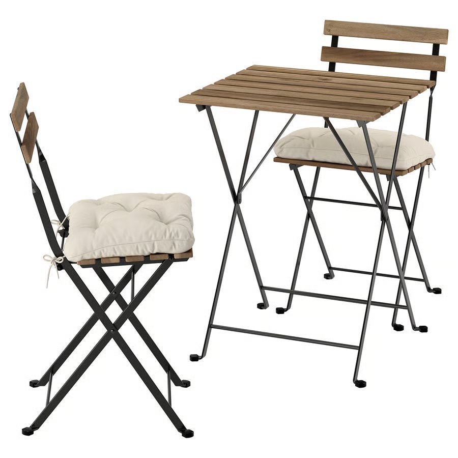 TÄRNÖ bistroset/tuinset van hout, Gebruikt, Tuinset, Hout, Eettafel