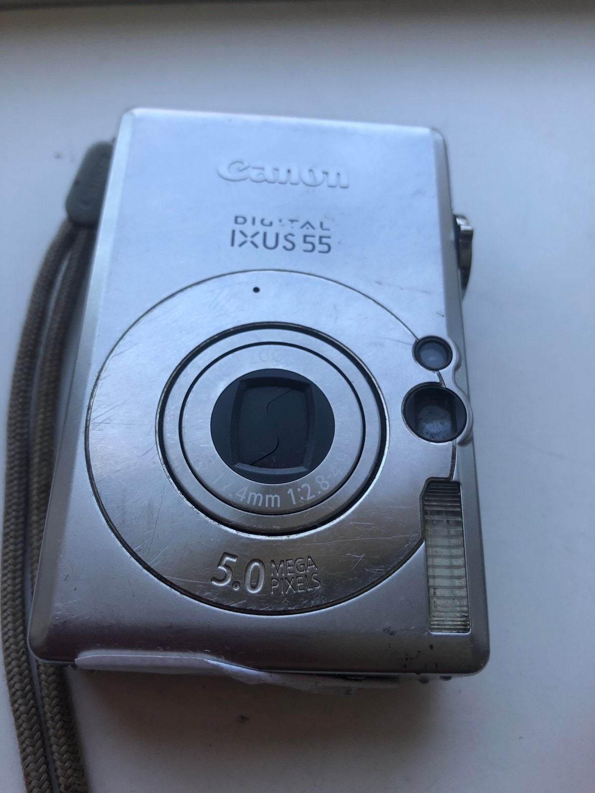 Canon Digital IXUS 55 Compactcamera - 5.0 Megapixels, Ingebouwde flitser, Gebruikt, Canon, Ophalen of Verzenden