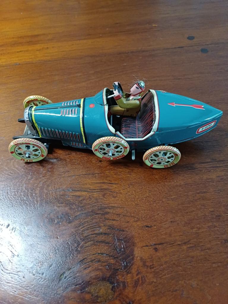 Blikken racewagen, Verzamelen, Speelgoed, Ophalen of Verzenden, Gebruikt
