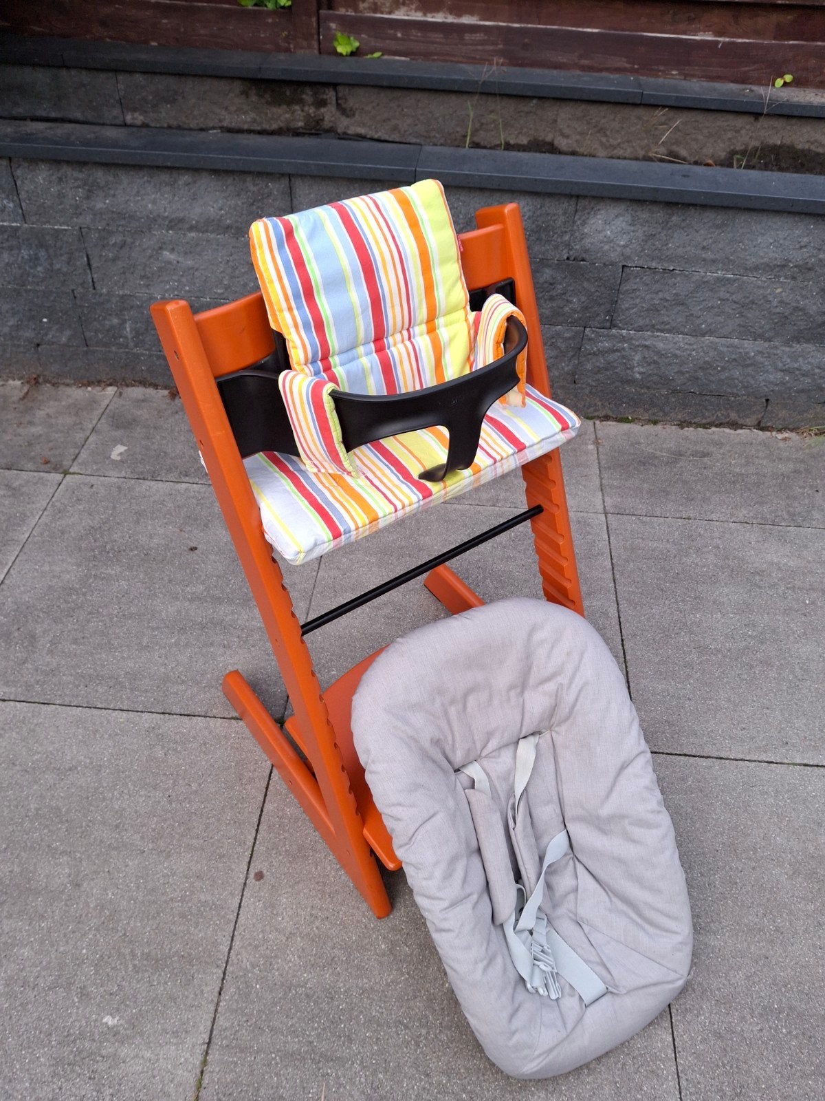 Stokke Tripp Trapp kinderstoel, met newbornset en babyset, Ophalen, Meegroeistoel