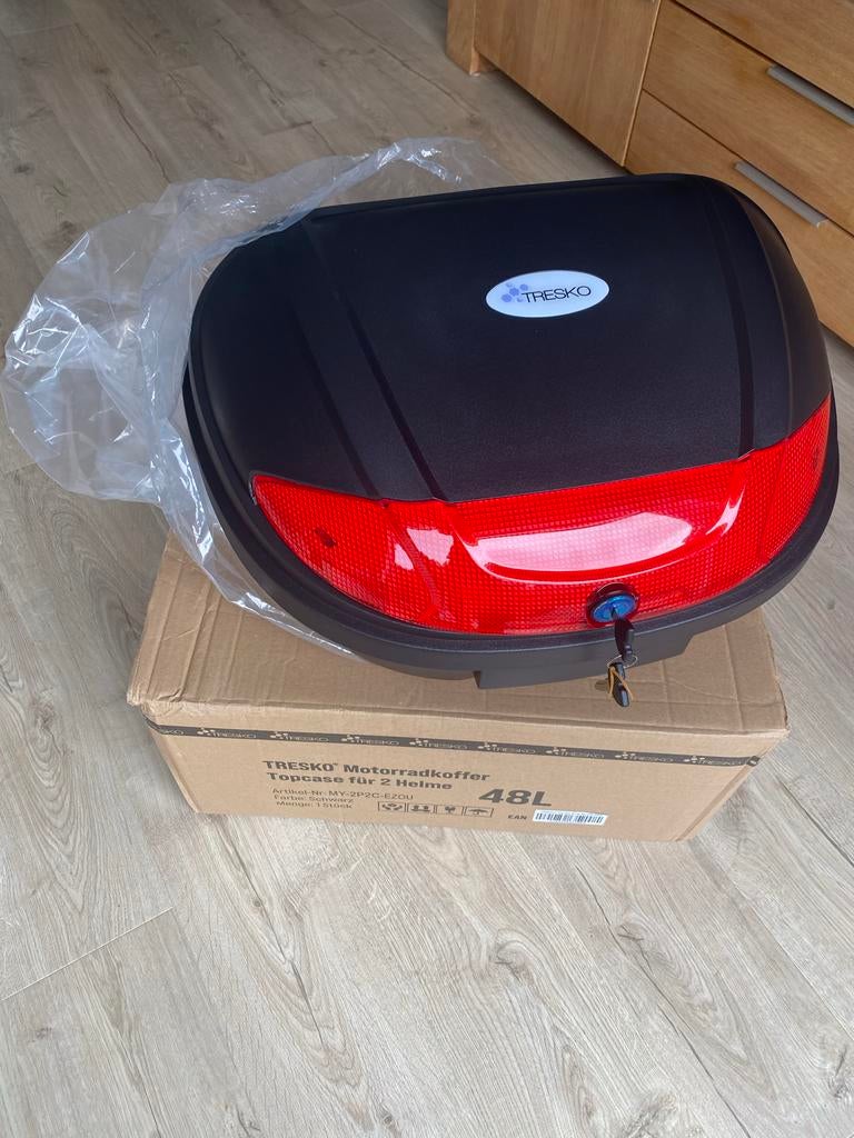 Nieuwe Scooter Helm Koffer - 48L Topkoffer, Fietsen en Brommers, Ophalen of Verzenden, Nieuw, Overige typen, Overige merken