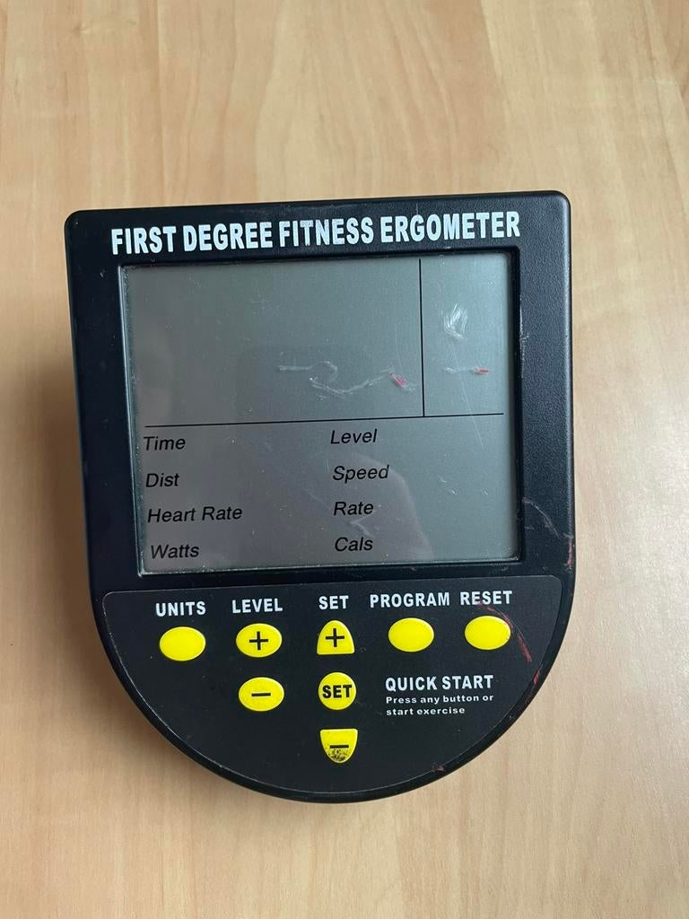 Monitor First Degree roeitrainer, Sport en Fitness, Fitnessmaterialen, Ophalen of Verzenden, Gebruikt, Overige typen