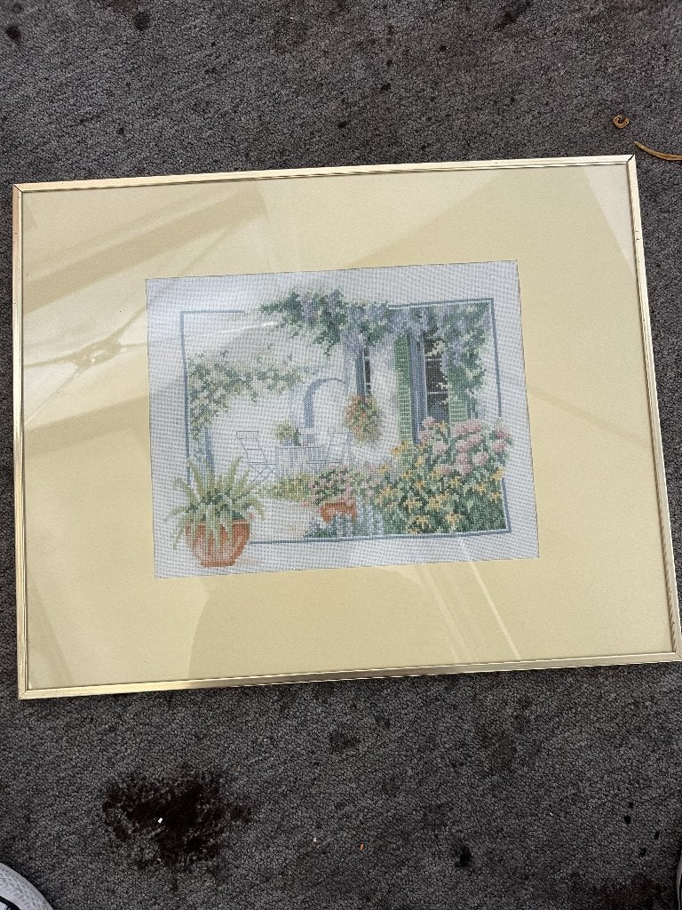 Lanarte romantisch tuintafereel, Ophalen, Zo goed als nieuw, Handborduren, Overige typen