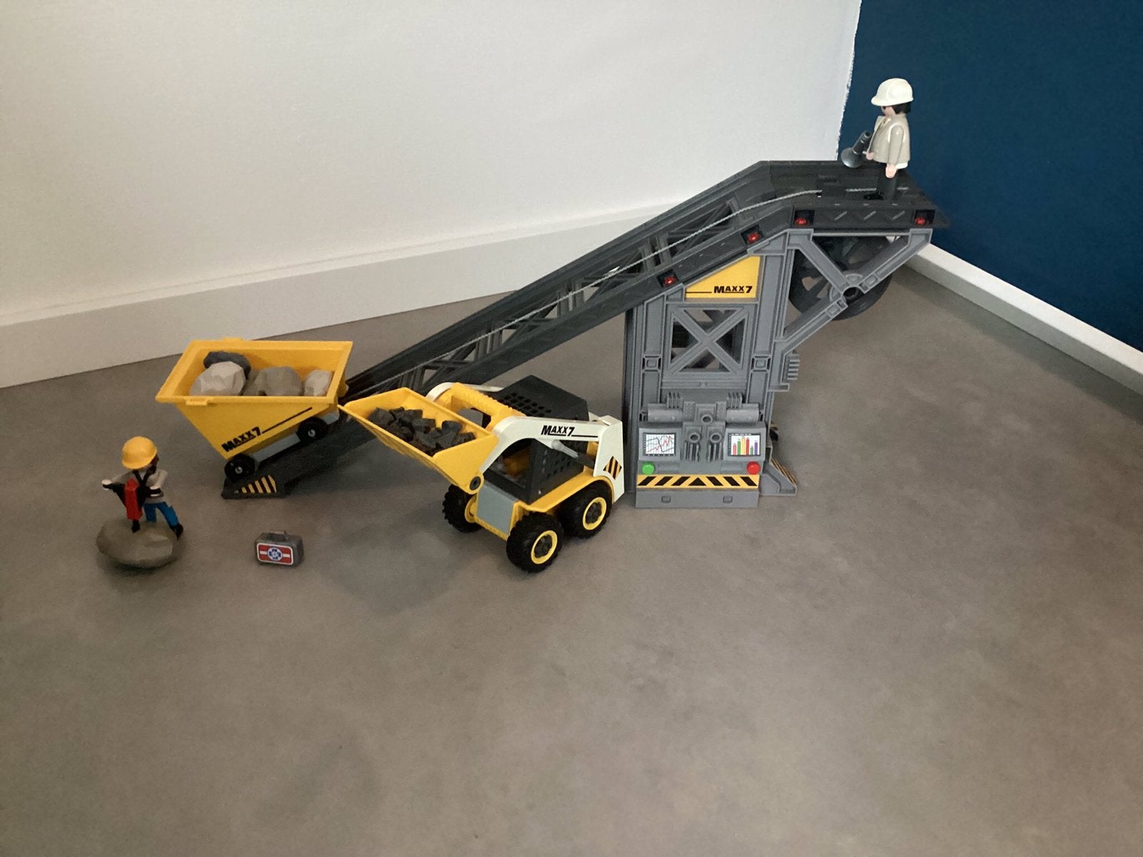 Playmobil haven stenenkraan, Ophalen, Complete set, Overige typen, Zo goed als nieuw