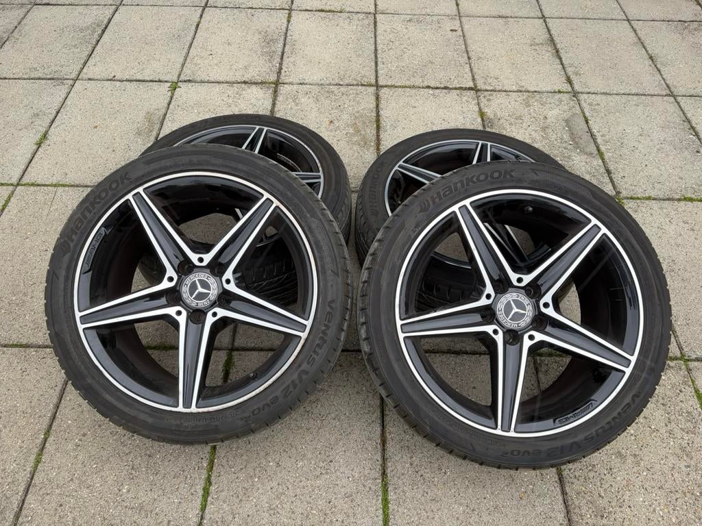 Originele Mercedes-Benz C-klasse W205 AMG velgen en banden, Auto-onderdelen, Ophalen, Gebruikt, Mercedes-Benz